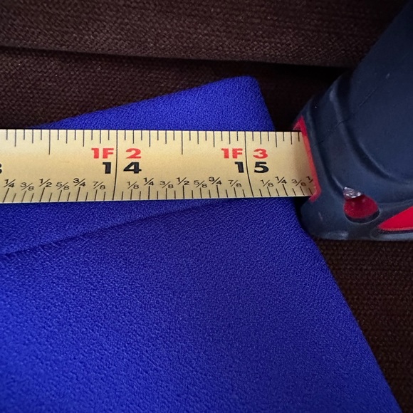 J. Crew Deep Blue Fit And flare Mini Skirt Sz 8 Zipper Is On The Back - Picture 8 of 10